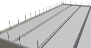 Reinforced concrete suspended slab flooring system